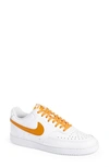 Nike Court Vision Low Sneaker In White/ Curry