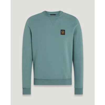 Belstaff Sweatshirt In Faded Teal