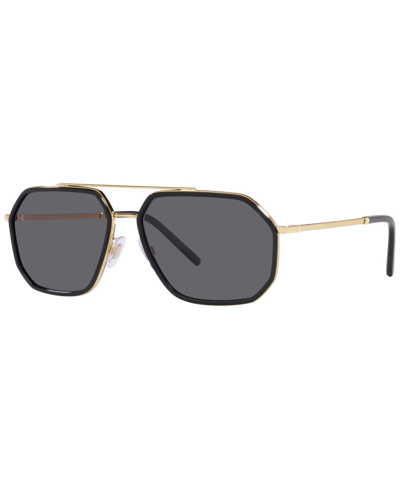 Dolce & Gabbana Men's Polarized Sunglasses, Dg2285 60 In Polar Grey