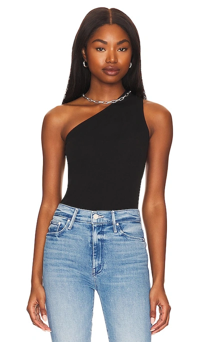 Wolford One-shoulder Asymmetrical Bodysuit Black