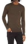 Allsaints Mode Slim Fit Wool Sweater In Haze Green