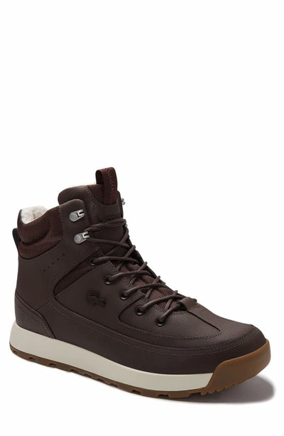 Lacoste Urban Breaker 419 1 Mens Dark Brown / Off White Boots In Dark Brown/ Off White