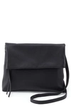 Hobo Draft Leather Crossbody Bag In Black