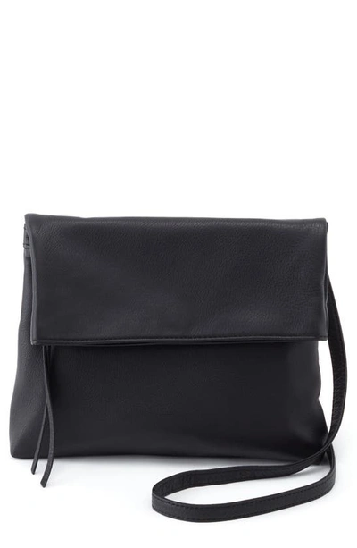 Hobo Draft Leather Crossbody Bag In Black