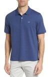 Vineyard Vines Edgartown Piqué Performance Polo In Deep Bay