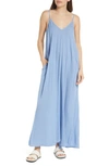 Treasure & Bond Woven Favorite Dress In Blue Bel Air