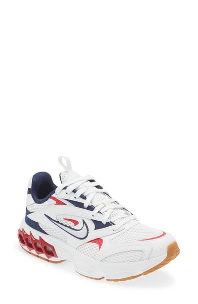 Nike Air Zoom Fire Running Shoe In White/ Aura/ Hibiscus/ Navy