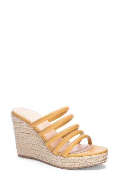 Chinese Laundry Eleana Espadrille Wedge Sandal In Yellow