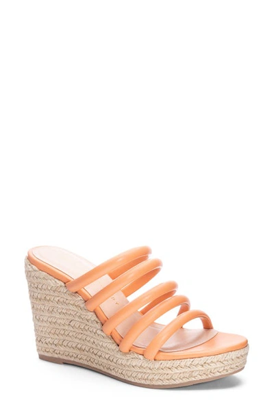 Chinese Laundry Eleana Espadrille Wedge Sandal In Orange