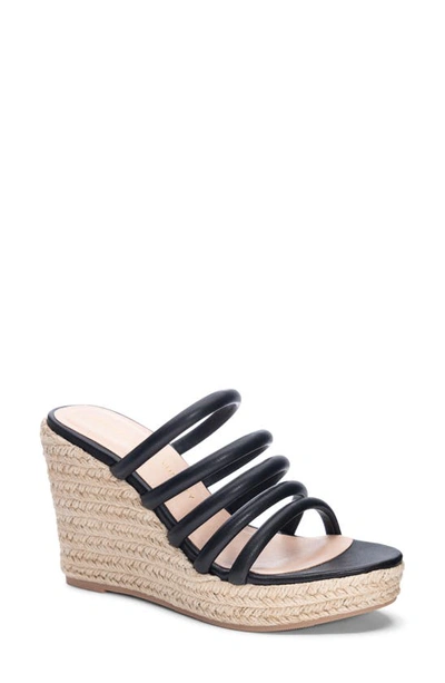 Chinese Laundry Eleana Espadrille Wedge Sandal In Black