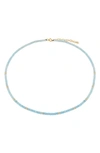 Ef Collection 14k Aquamarine Birthstone Necklace