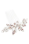 Brides And Hairpins Vasiliki Crystal Hair Comb In Silver