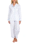 Sant And Abel Palm Tree-print Long Pajama Set In Blue