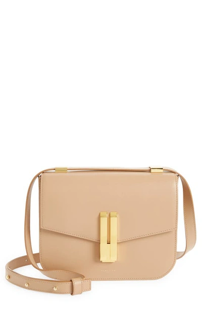 Demellier Vancouver Leather Crossbody Bag In Light Tan Smooth