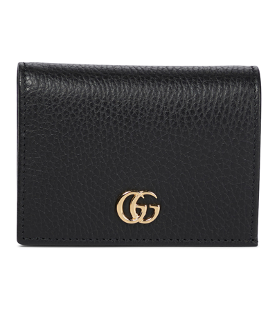 Gucci Gg Leather Wallet In 黑色