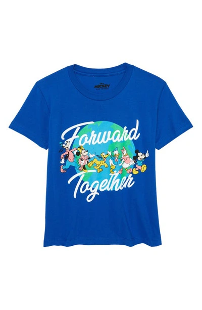 Mighty Fine Kids' Forward Together Graphic Tee In Royal