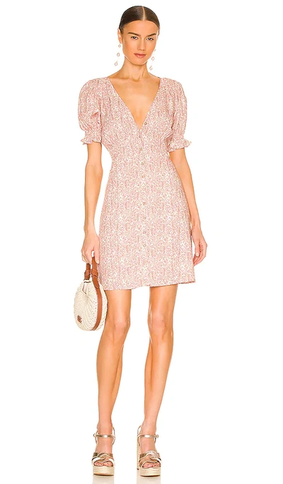 Bb Dakota By Steve Madden Charmed Life Button-up Dress In Mauve