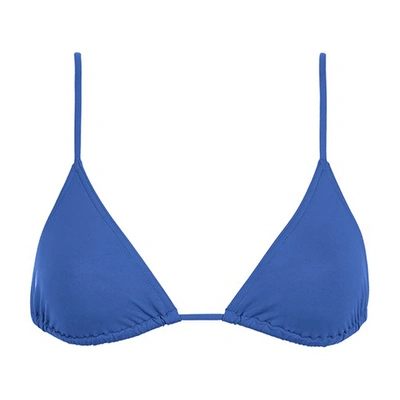 Eres Mouna Triangle Bikini Top In Blue