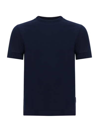 Paolo Pecora Cotton T-shirt In Blu