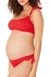 Cache Coeur Maternity Porto Vecchio Two-piece Swimsuit In Red