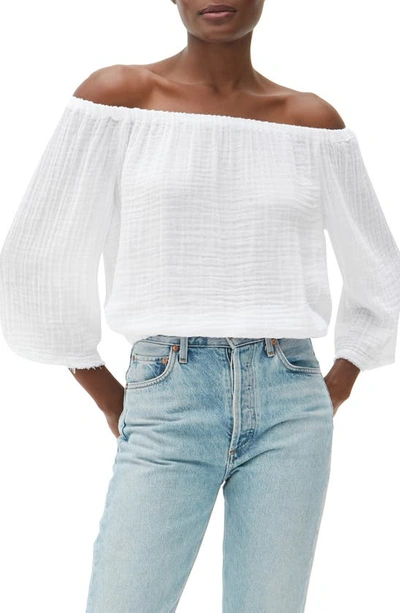 Michael Stars Isabel Convertible Top In White