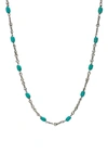 Degs & Sal Turquoise Twisted Cable Chain Necklace