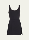 Splits59 Martina Rigor Stretch-jersey Tennis Dress In Black