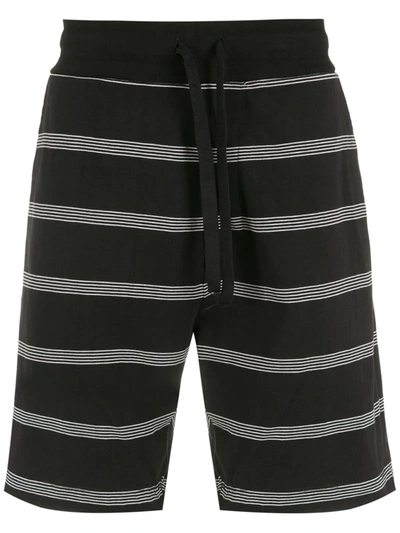 Osklen Stripe Print Bermuda Shorts In Black