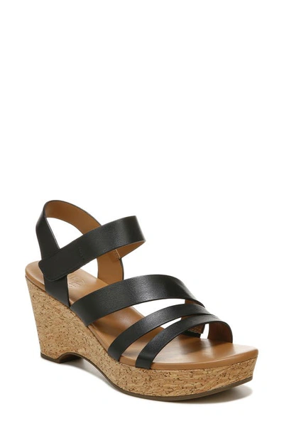 Naturalizer Cynthia Platform Wedge Sandal In Black