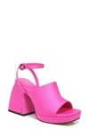 Circus By Sam Edelman Miranda Platform Ankle Strap Sandal In Pink Punch