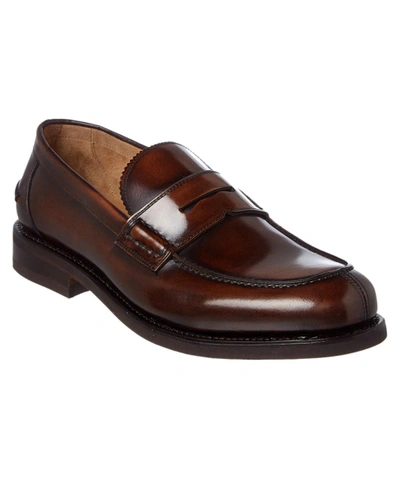 Ferragamo Facundo Leather Penny Loafer In Brown