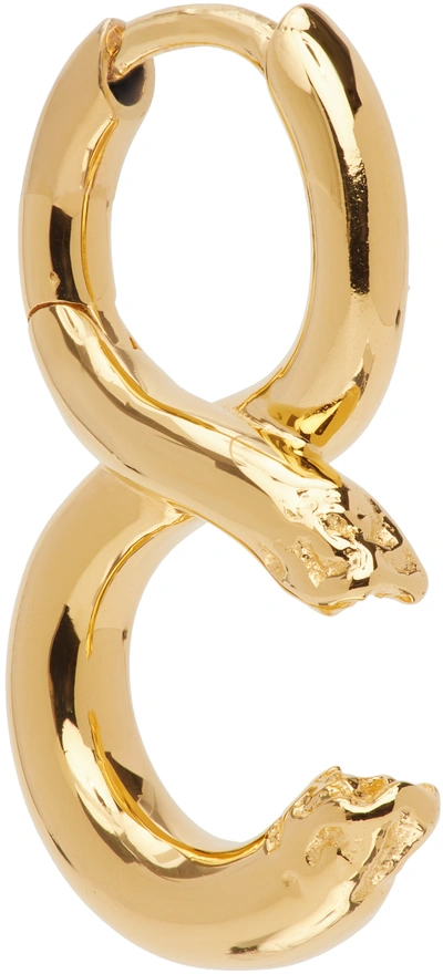 Maria Black Tula Mono Huggie Earring In Gold