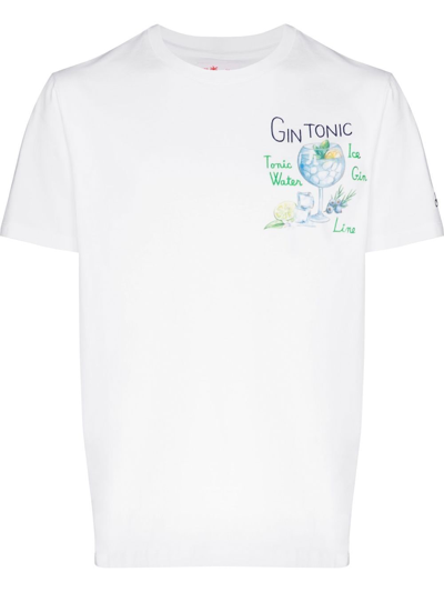 Mc2 Saint Barth T-shirt Gin Tonic Bianca Tshirtman02633b In White