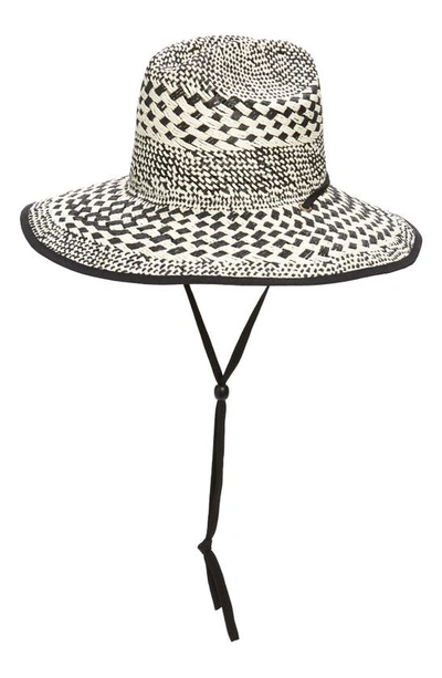 Bp. Straw Panama Hat In Black- White