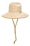 Bp. Straw Panama Hat In Camel- White