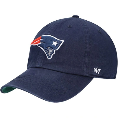 47 ' Navy New England Patriots Franchise Logo Fitted Hat