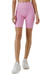 Grey Lab High Waist Bike Shorts In Bubblegum Pink
