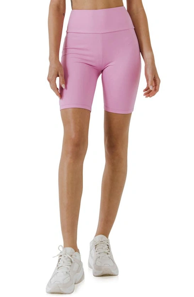 Grey Lab High Waist Bike Shorts In Bubblegum Pink