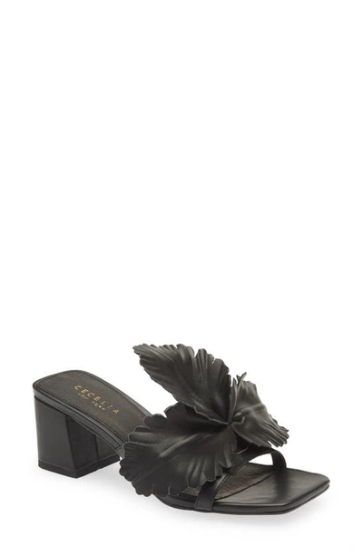 Cecelia New York Happy Leather Sandal In Black