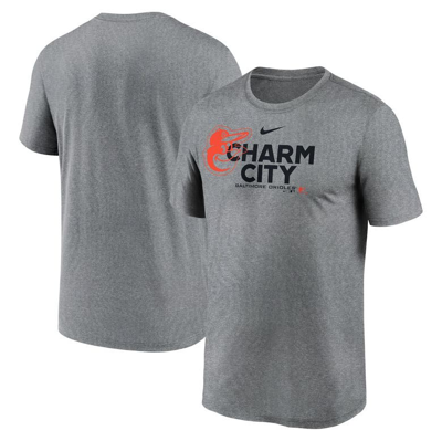 Nike Heathered Charcoal Baltimore Orioles Local Rep Legend Performance T-shirt