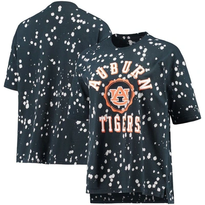 Pressbox Navy Auburn Tigers Bishop Bleach Wash T-shirt
