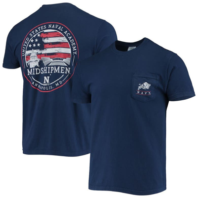 Image One Navy Navy Midshipmen Campus Americana T-shirt