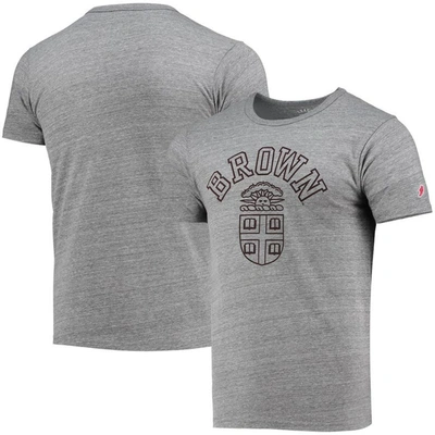 League Collegiate Wear Heathered Grey Brown Bears Tide Seal Nuevo Victory Falls Tri-blend T-shirt