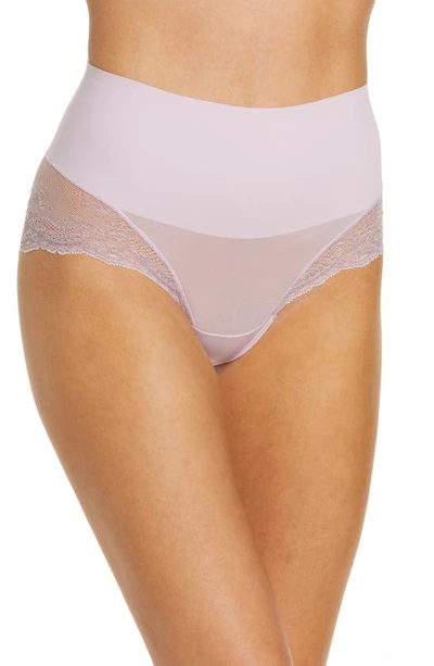 Spanx Undie-tectable Lace Hi-hipster Panties In Luxe Lilac Crossdye