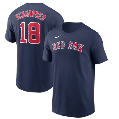 Nike Men's  Kyle Schwarber Navy Boston Red Sox Name And Number T-shirt