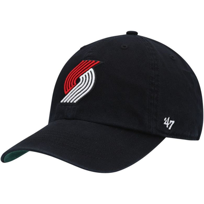 47 ' Red Portland Trail Blazers Franchise Fitted Hat In Black