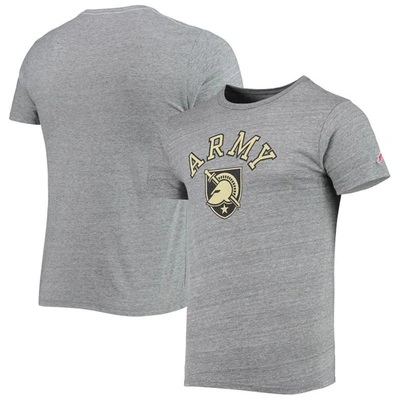League Collegiate Wear Heathered Gray Army Black Knights Tide Seal Nuevo Victory Falls Tri-blend T-s In Heather Gray