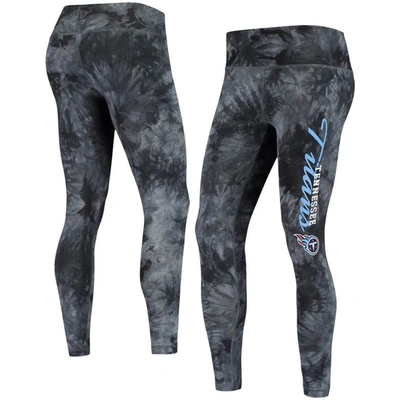 Concepts Sport Black Tennessee Titans Burst Tie-dye Leggings