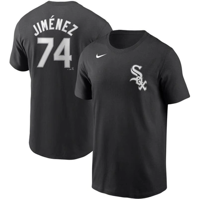 Nike Eloy Jimenez Black Chicago White Sox Name & Number T-shirt