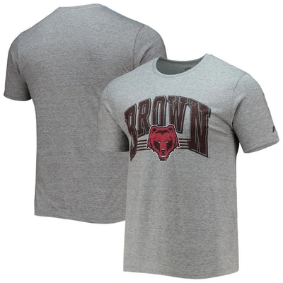 League Collegiate Wear Heathered Gray Brown Bears Upperclassman Reclaim Recycled Jersey T-shirt In Heather Gray